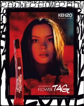 kenzo flower tag